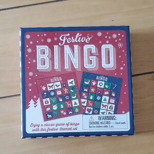 3/15 Christmas Festive Bingo Game Set - Red and Blue